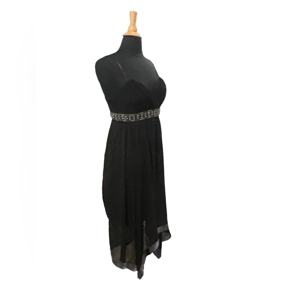 Decode 1.8 Women’s Black Gray Sheath Empire Waist Cocktail Dress-size 8 - Picture 3 of 8